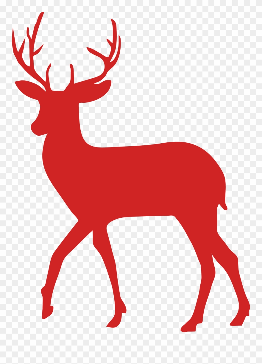 Silhouette Painting, Silhouette Clip Art, Silhouette - Deer Icon - Png Download