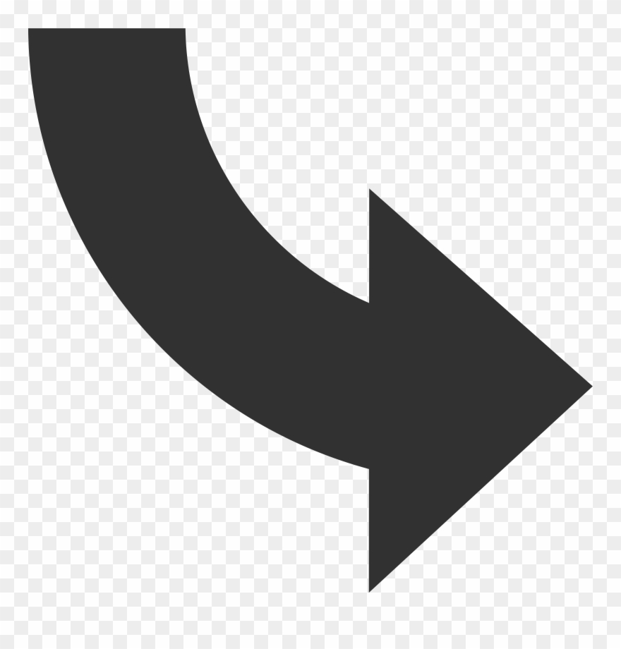 Banner Free Library Collection Of Free Curving - Curved Arrow No Background Clipart