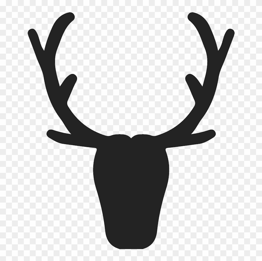 Elk Silhouette At Getdrawings Com Free For - Cuernos De Reno Dibujo Clipart