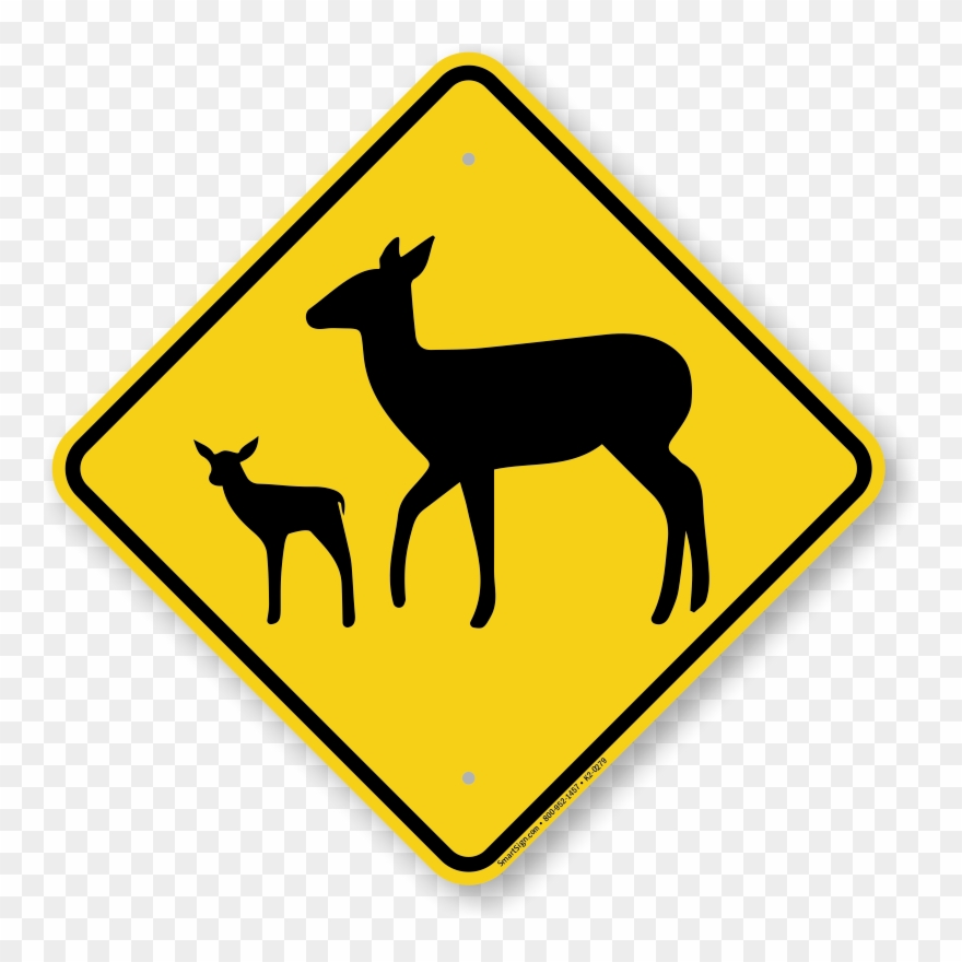 Deer - Road Sign In Sri Lanka Clipart