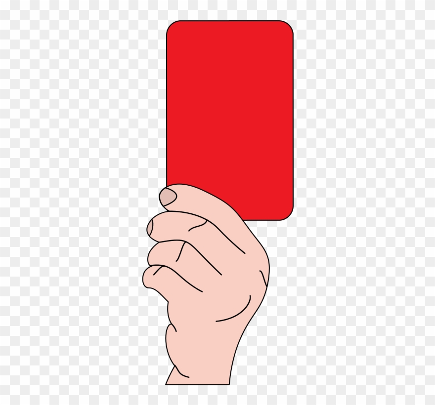 Fifa Referee Red Card Clipart - Png Download