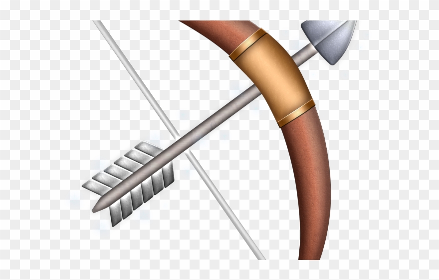 Hunting Clipart Archery Hunting - Bow And Arrow Emoji Transparent - Png Download