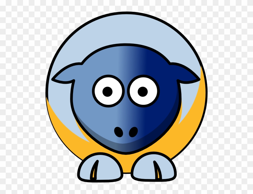 Yellow Sheep Clipart - Png Download