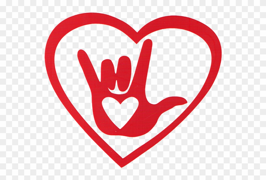 I Love You - Love You Sign Language Heart Clipart