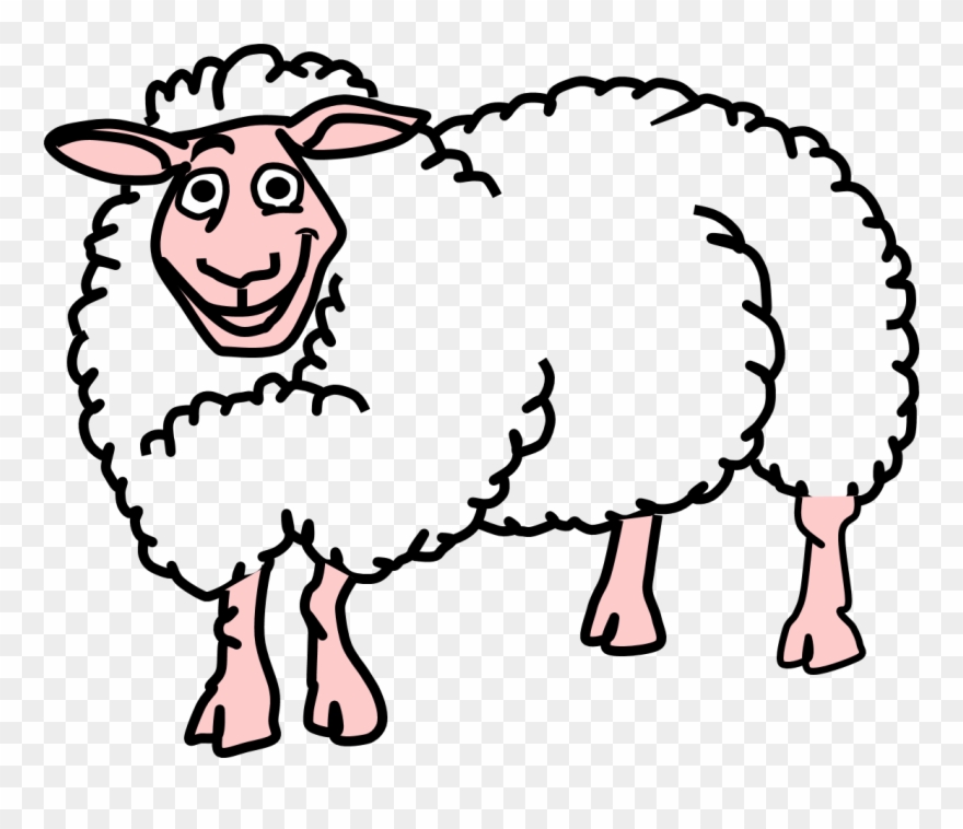 Animl Clipart Sheep - Clip Art Of Farm Animals - Png Download