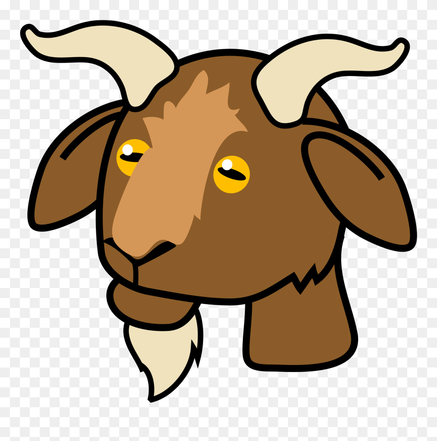 Download Goat Svg Icon Clipart Goat Clip Art Goat Nose - Goat Face Clip Art - Png Download