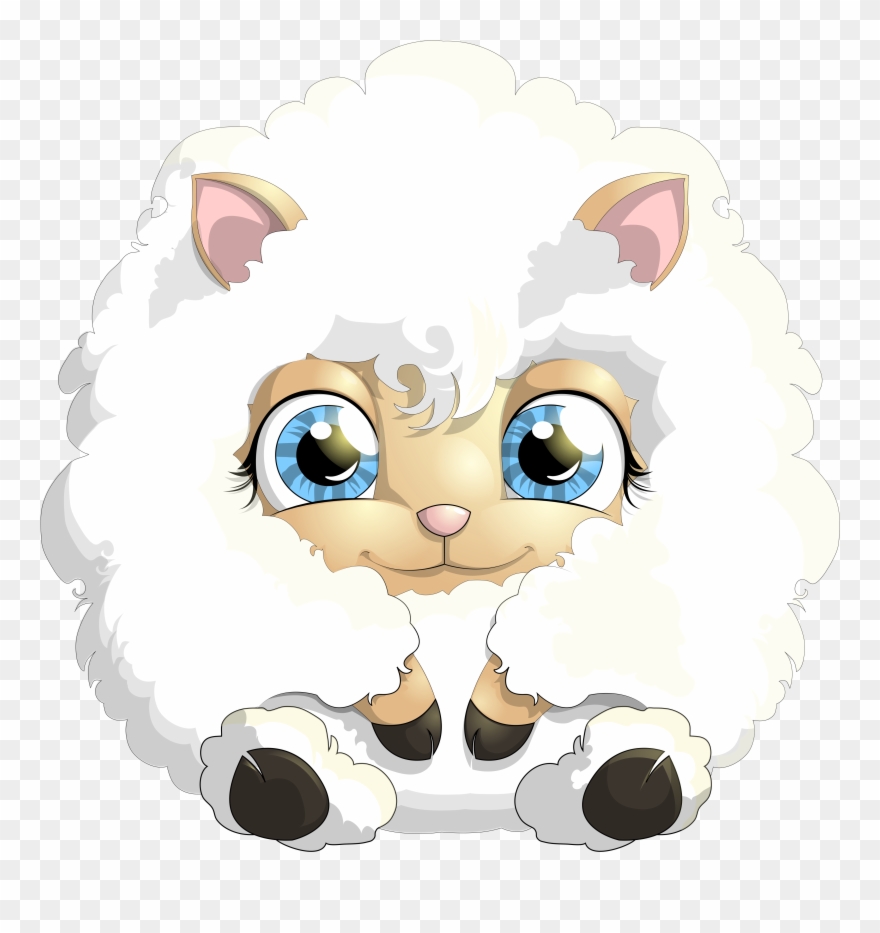 Cute Sheep Clipart - Png Download