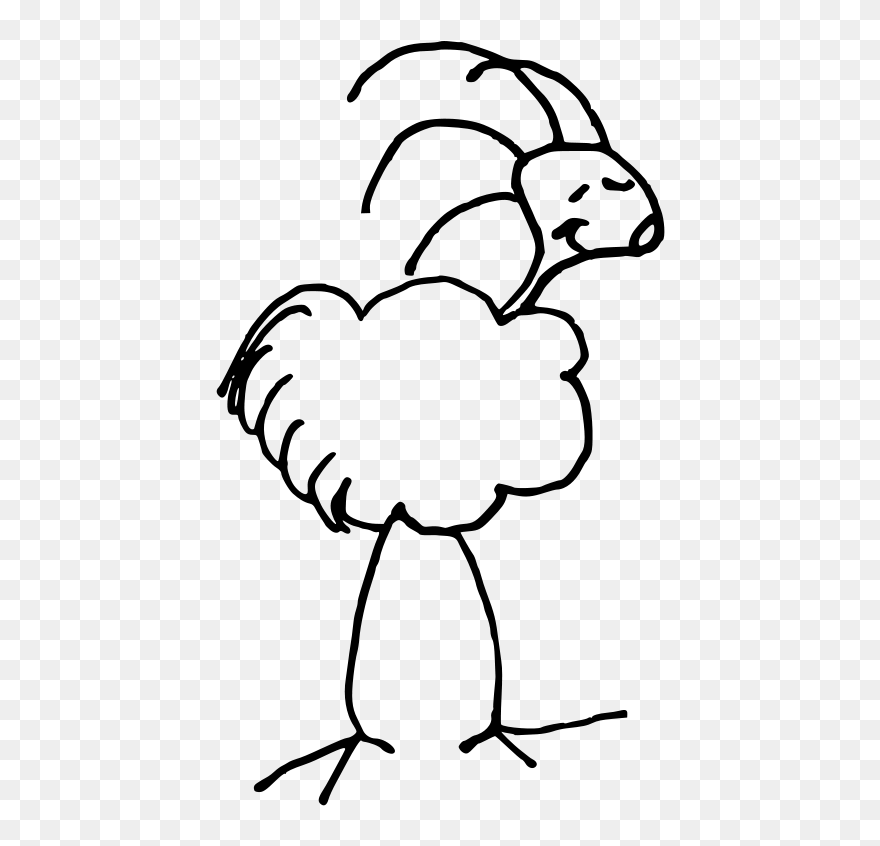 Sheep Bird Black White Line Art 555px - Sheep Bird Clipart