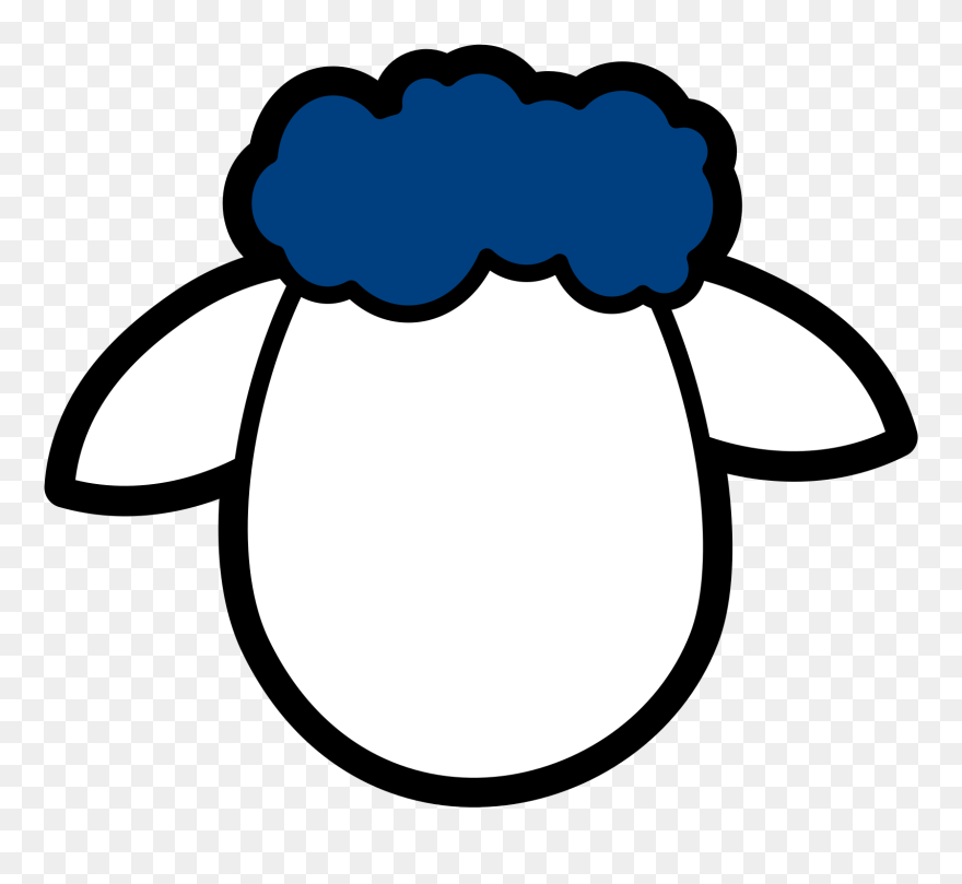 Draw A Sheep Face Clipart