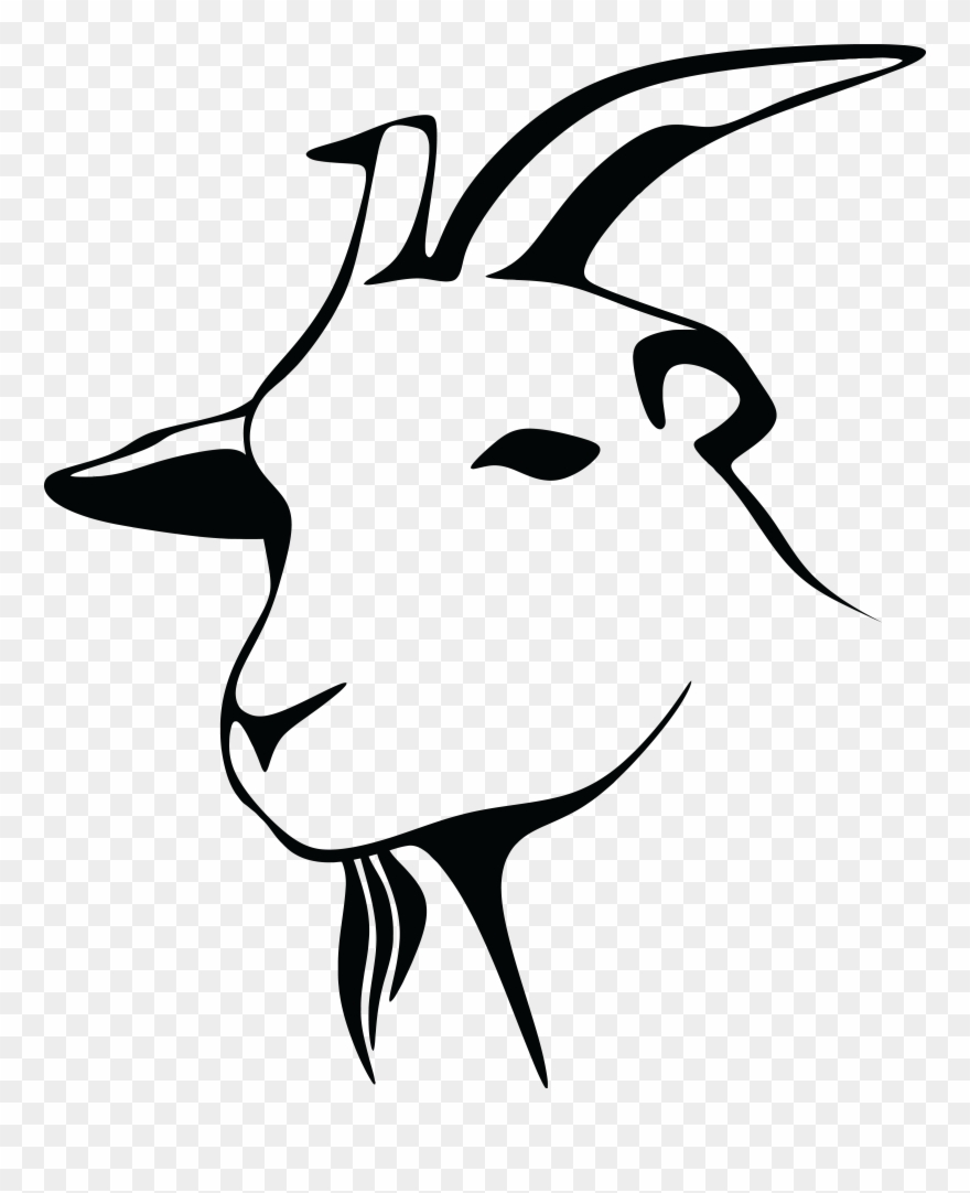 Big Image - Goat Head Clip Art - Png Download