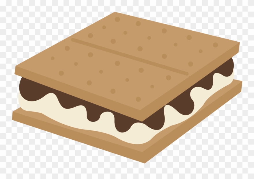 Black And White - Clip Art Smores Png Transparent Png