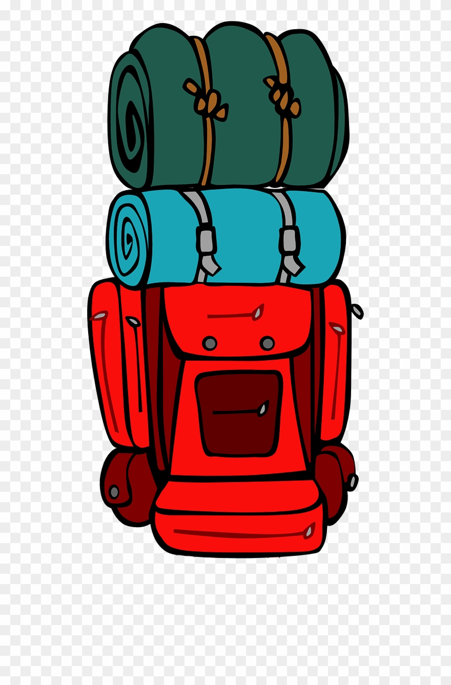 Camping Clipart Backpack - Backpacking Clipart - Png Download