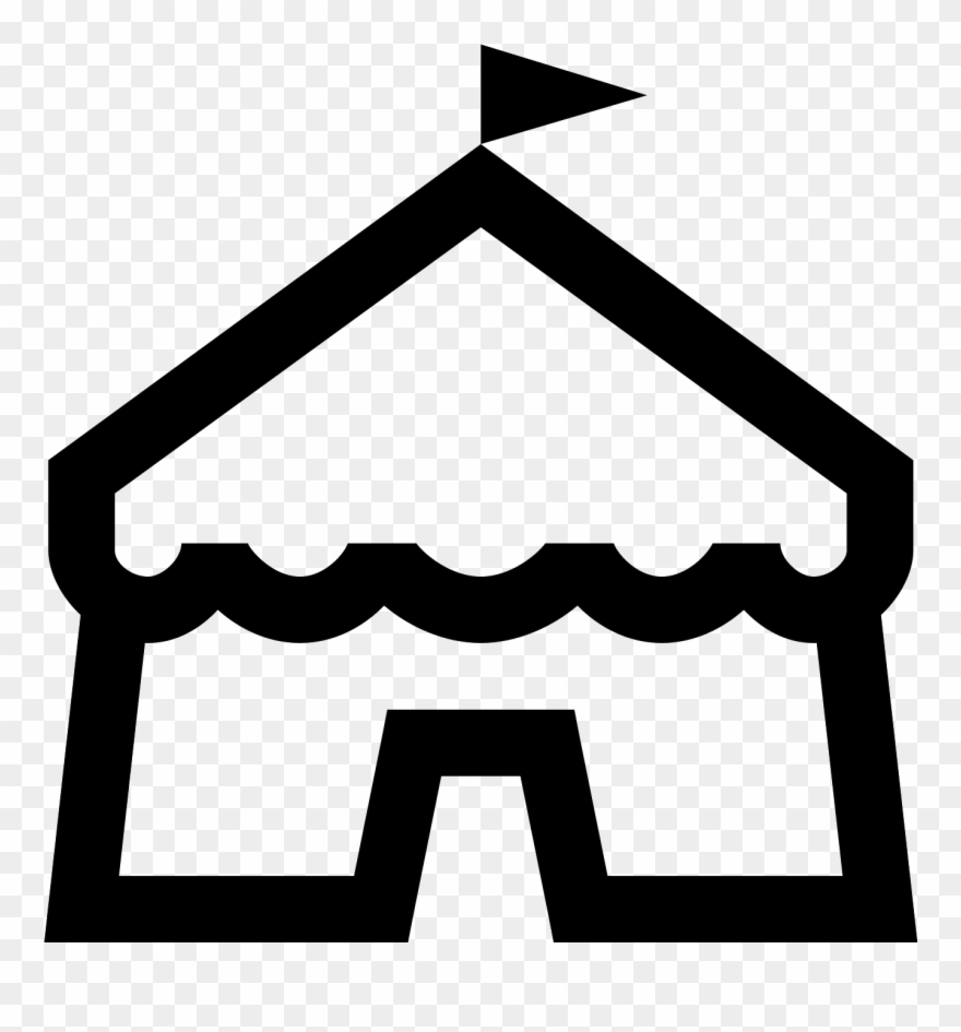 Circus Tent Icon Clipart