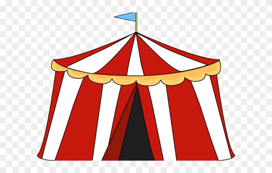 Tent Clipart Parking Lot - Carnival Tent Clip Art - Png Download