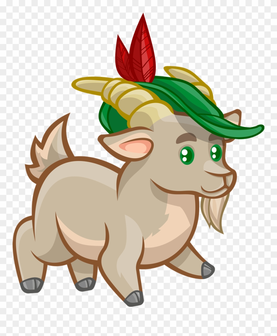 Mountain Goat Clipart Mad - แพะ การ์ตูน น่า รัก - Png Download