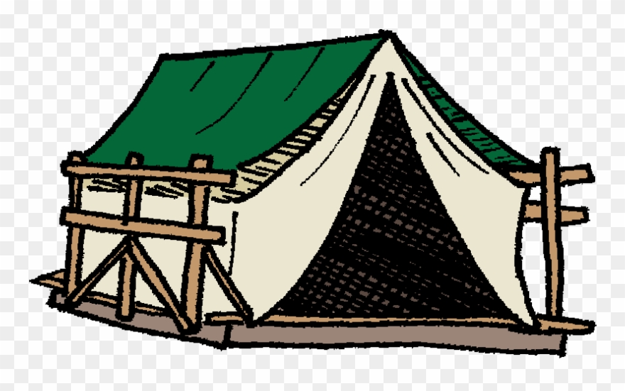 Changing To Night Clipart Tent Camping - Campsite - Png Download