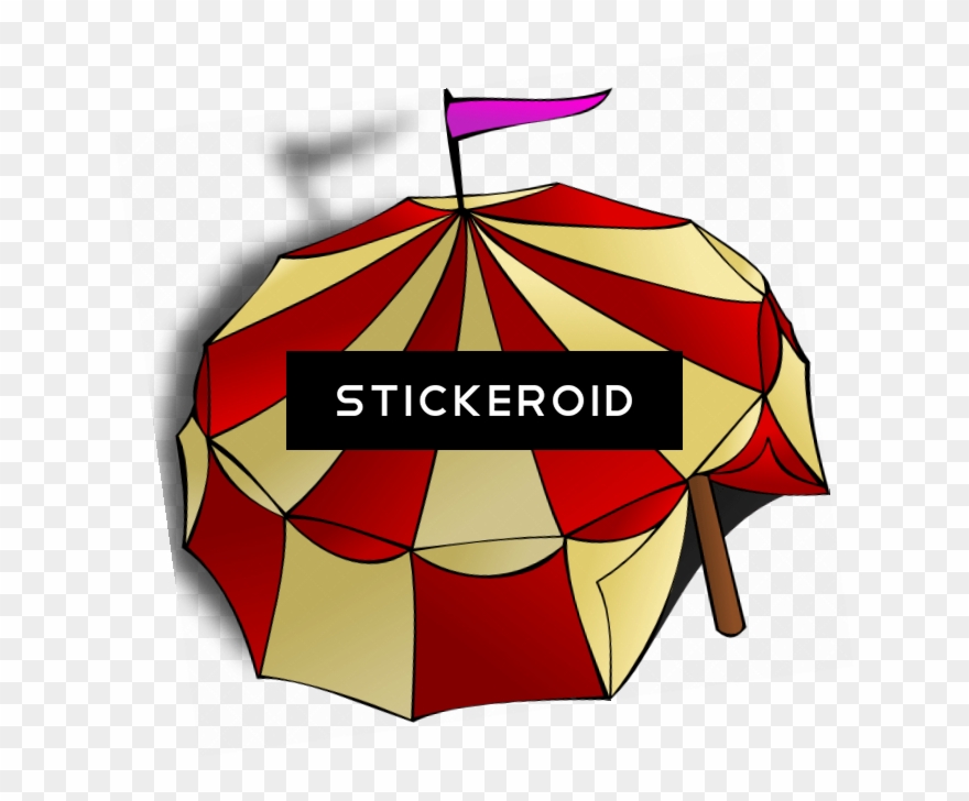 Circus Tent View From Top - Circus Tent Clip Art - Png Download