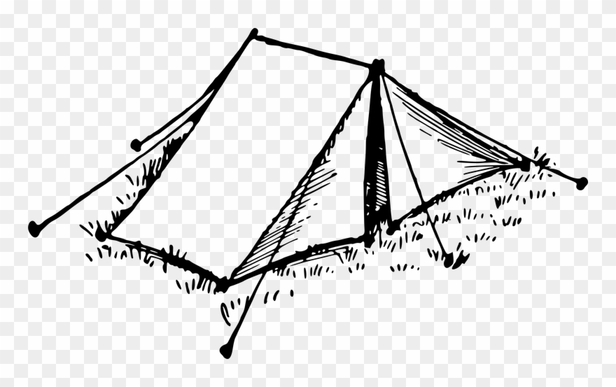 Tent Drawing Computer Icons Clip Art - Png Download