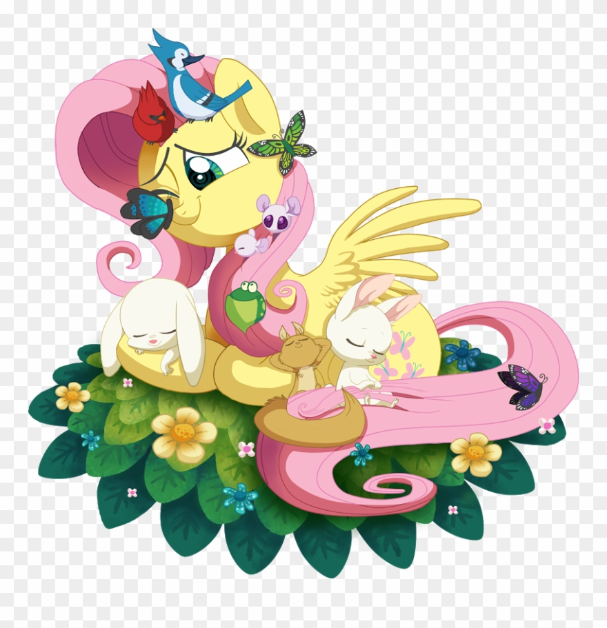 Circustent, Bird, Blue Jay, Butterfly, Cardinal, Flower, - Fluttershy Clipart