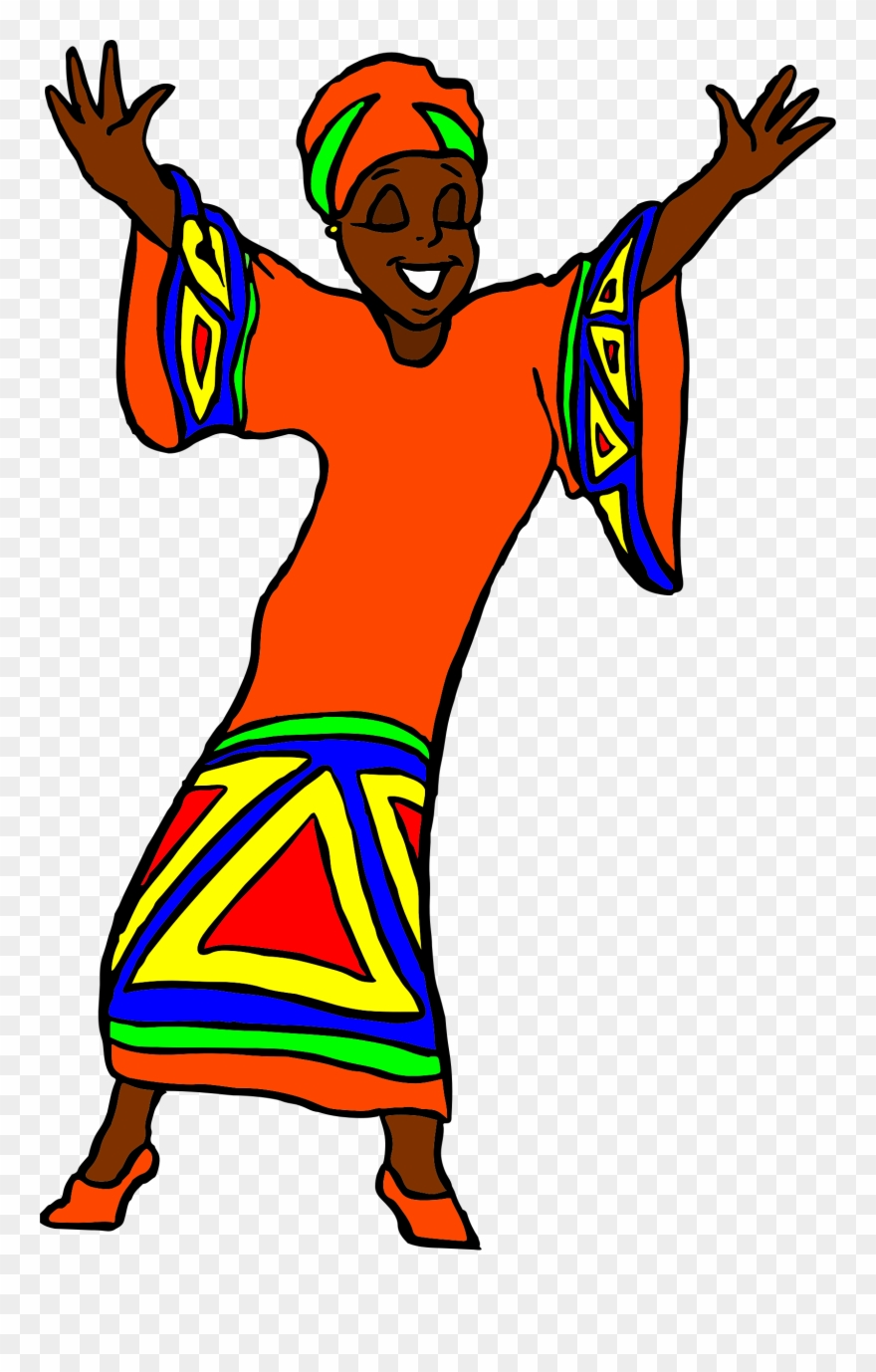Image Freeuse Library Very Happy African Woman Clipart