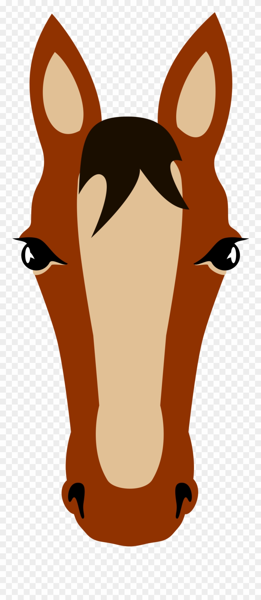 Horse Head Mask Horse Farm Gallop Horse Racing - Silueta De Cara De Caballo Clipart