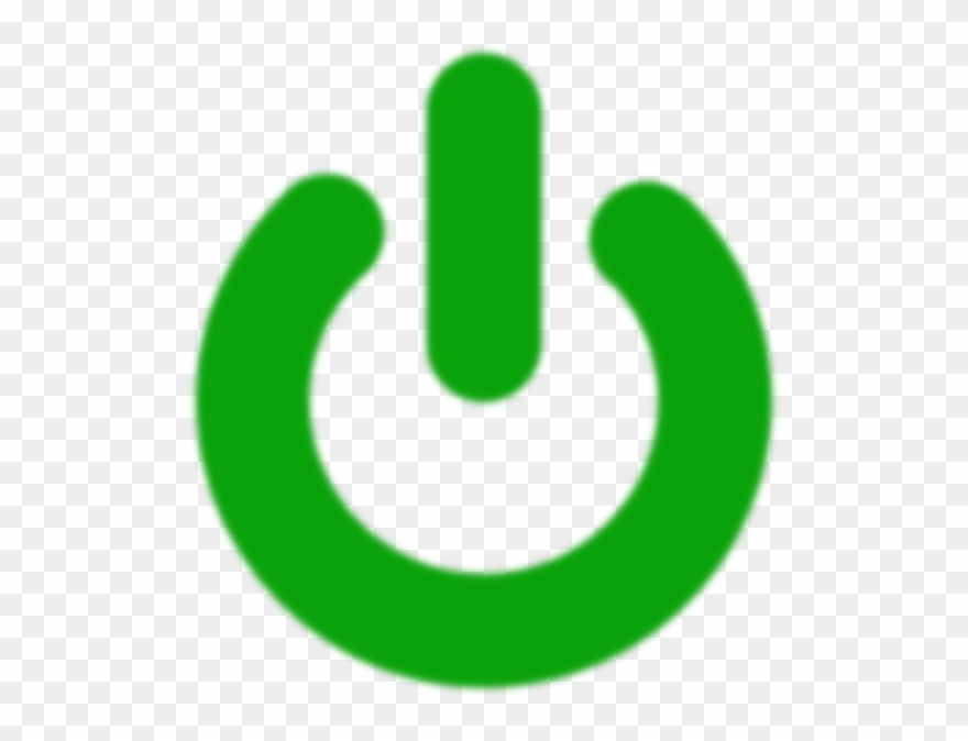 Green Power Button Png Clipart