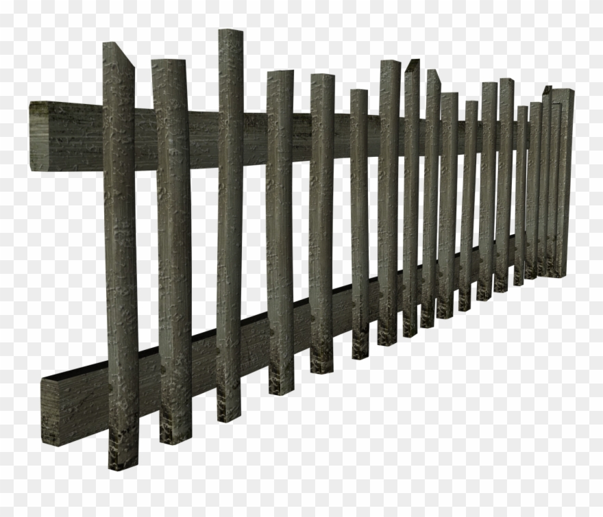 Farm Clipart Fence - Fence Clip Art - Png Download