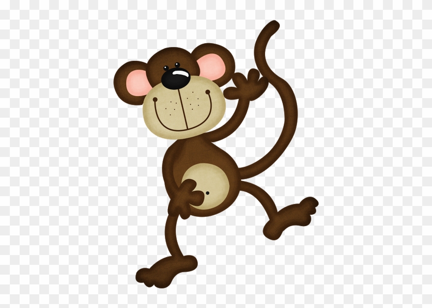 Monkey Monkey Illustration, Jungle Art, Clipart, Monkeys, - Lunchbox - Png Download