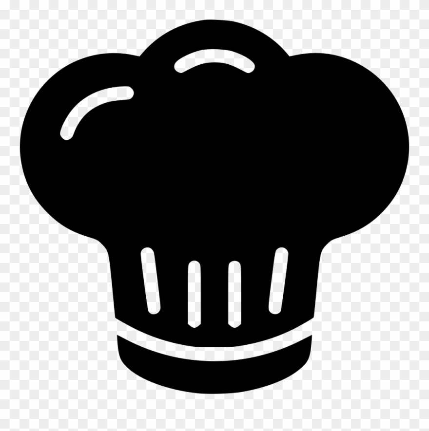 Chef Png Icon Banner Black And White Download - Chef Hat Icon Png Clipart