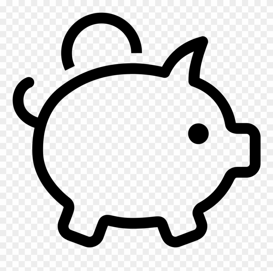 Jpg Free Stock Bank Vector Cartoon - Копилка Значок Png Clipart