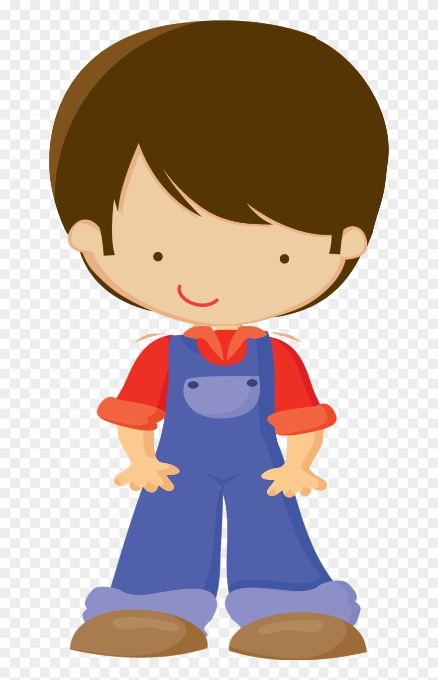 Clipart Person Farmer - Desenho Menino Indo Para Escola - Png Download