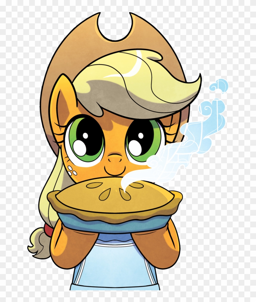 Apple, Applejack, Applejack's Hat, Apple Pie, Apron, - Mlp Comic 72 Clipart