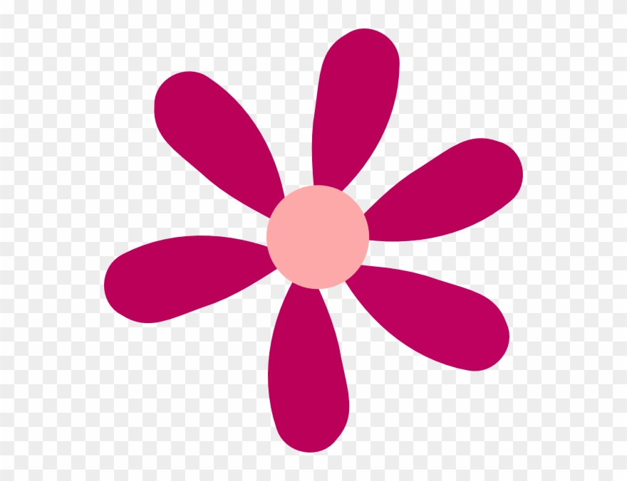 Burgendy Daisy Svg Clip Arts 588 X 596 Px - Png Download