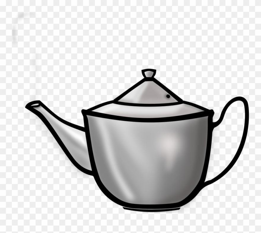 Metal Tea Pot Clipart, Vector Clip Art Online, Royalty - Tea Pot Clip Art - Png Download
