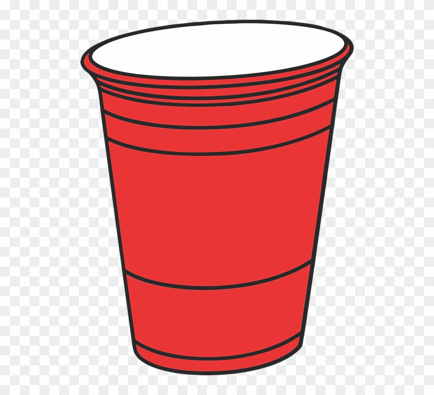 Drink, Empty, Container, Liquid, Glass, Solo Cup, Beer - Red Cup Vector Png Clipart