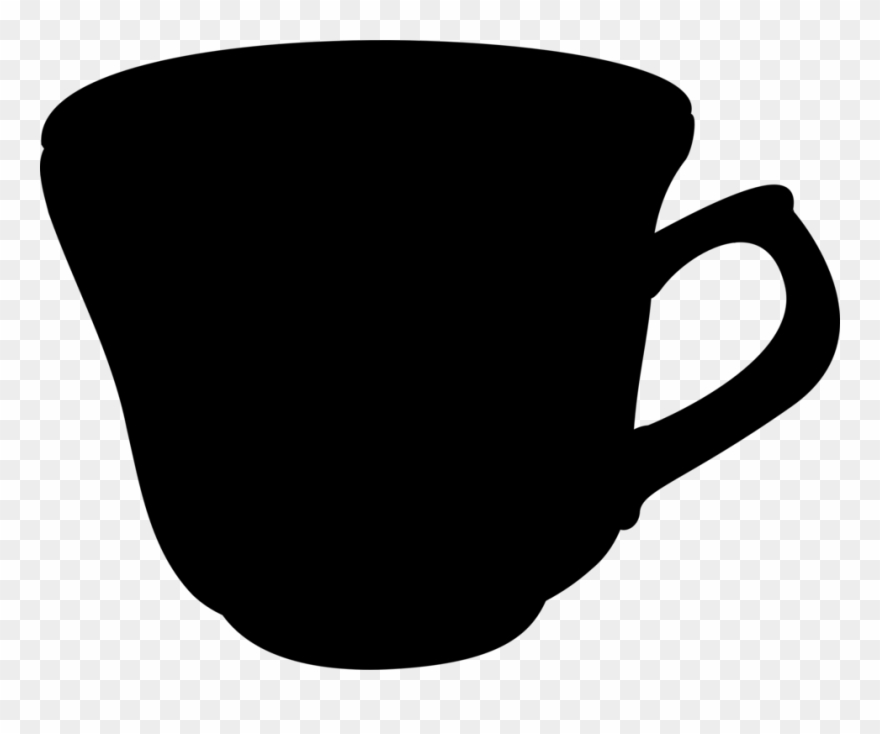 Free English Porcelain Cup - Tea Cup Silhouette Vector Clipart