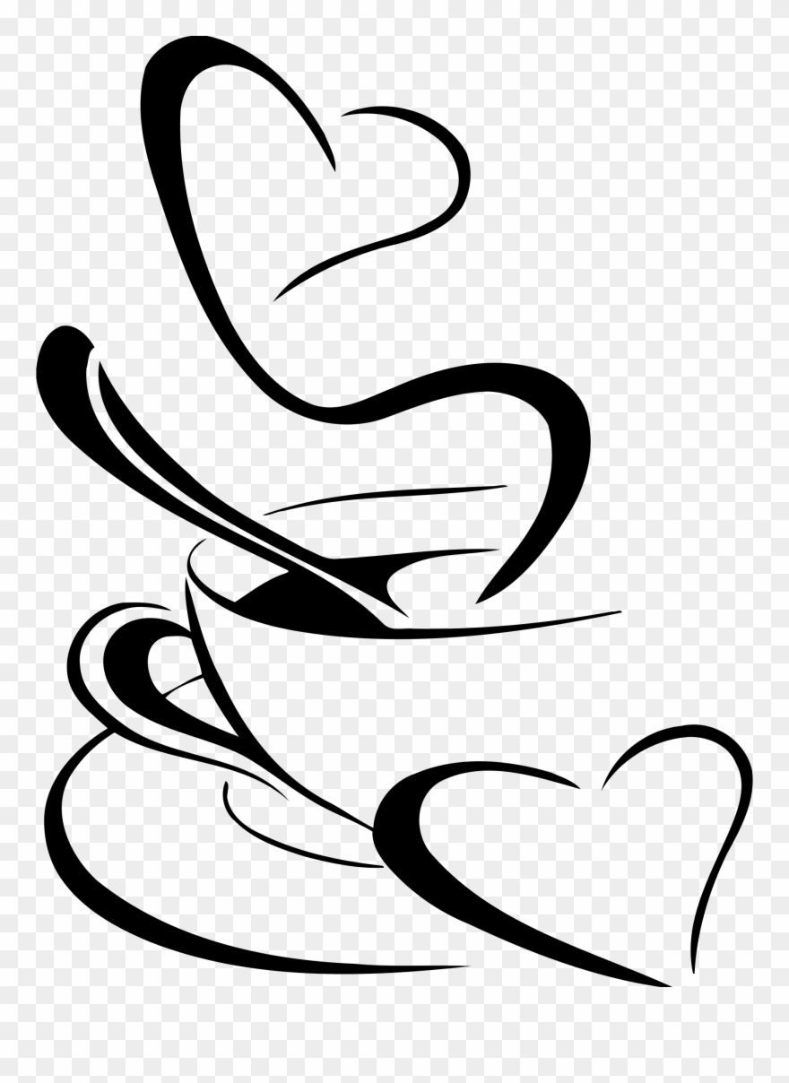 Jpg Library Stock Coffee Clipart Black And White - Png Download