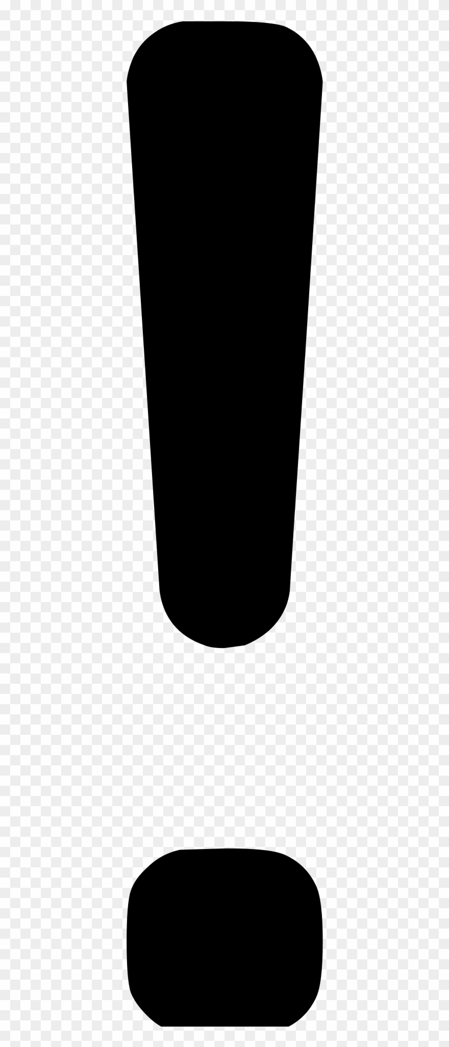 White Clipart Exclamation Mark - Exclamation Mark Svg - Png Download