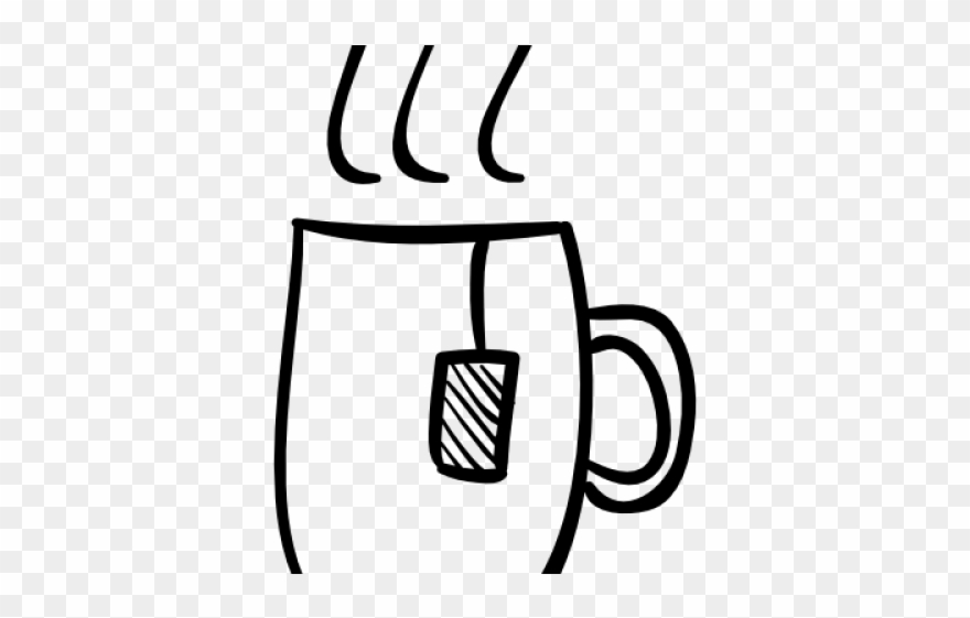 Drawn Teacup Outline - Teacup Clipart