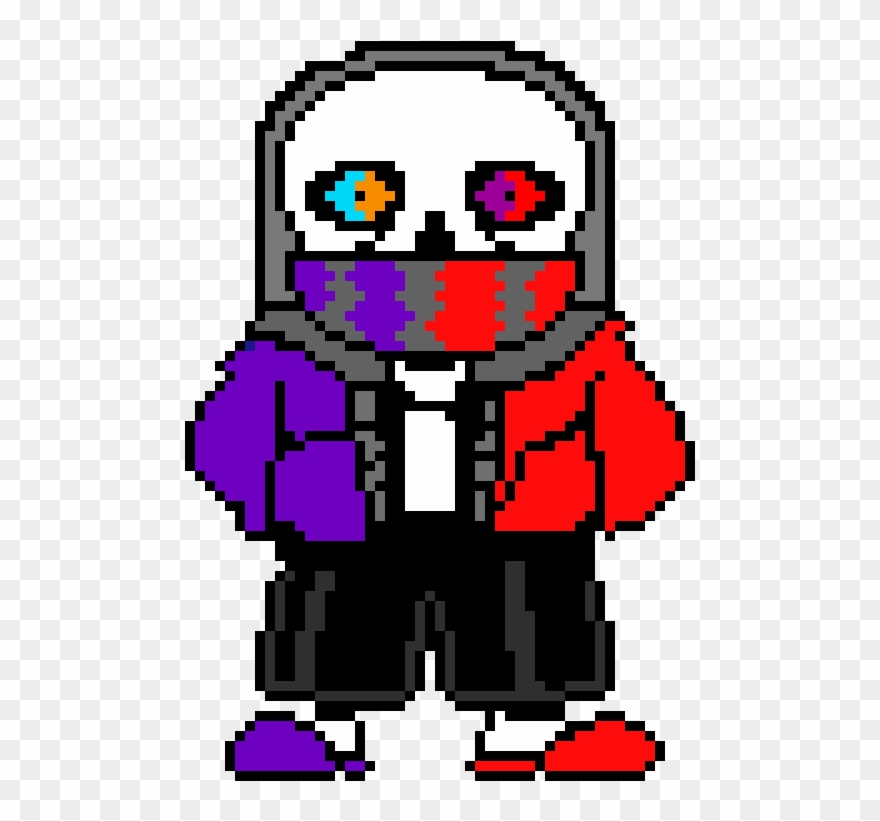 F - U - S - I - O - N Sans - Pixel Art Evil Clipart