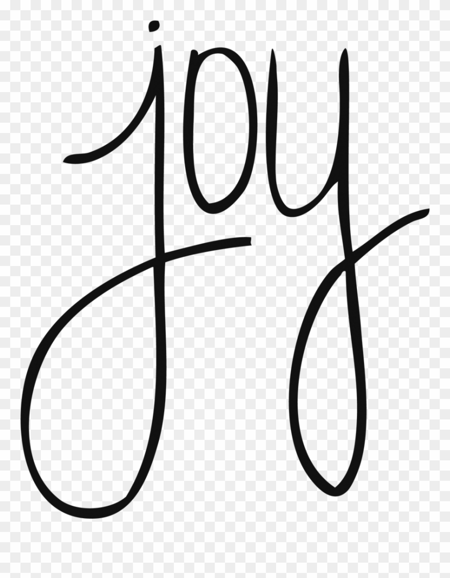 Coffee Clipart Word - Joy Word Art Png Transparent Png