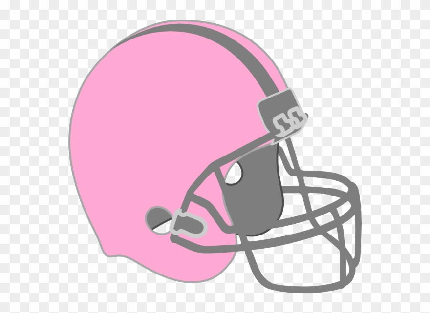 Pink Helmet Clip Art - Pink Football Helmet Clipart - Png Download