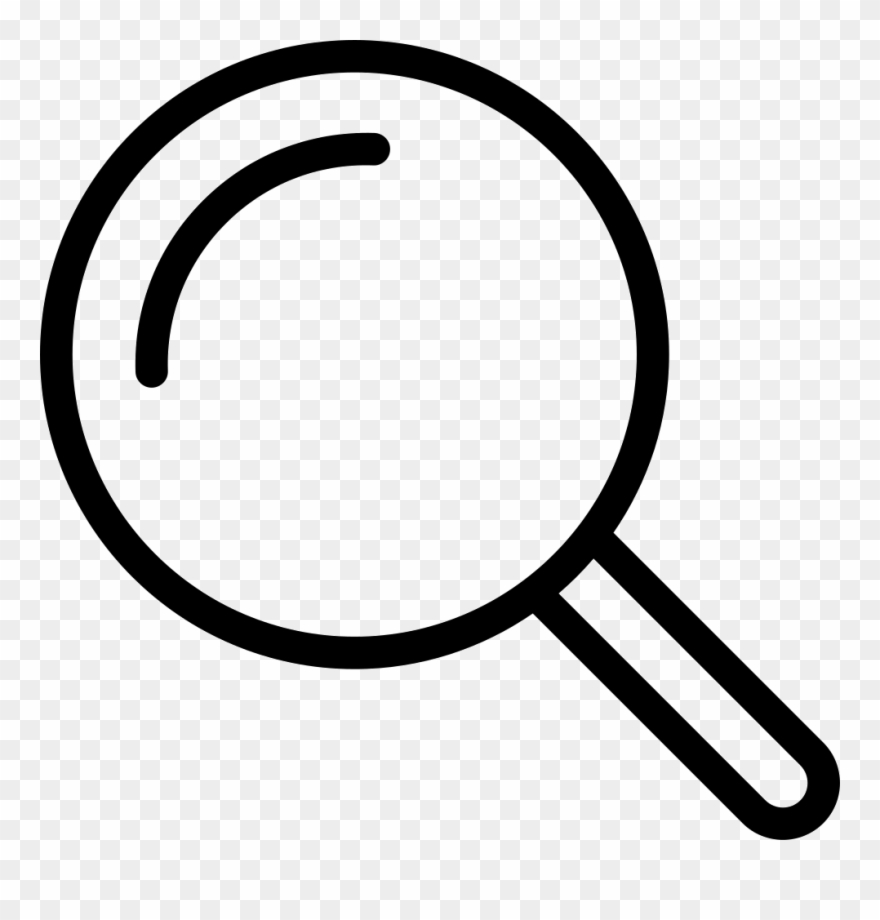 Search Magnifying Glass Icon - Shape Of Magnifying Glass Clipart