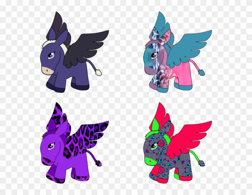 Donkey, Pegasus, Scrapbooking, Scrapbooks, Scrapbook, - Cartoon Clipart