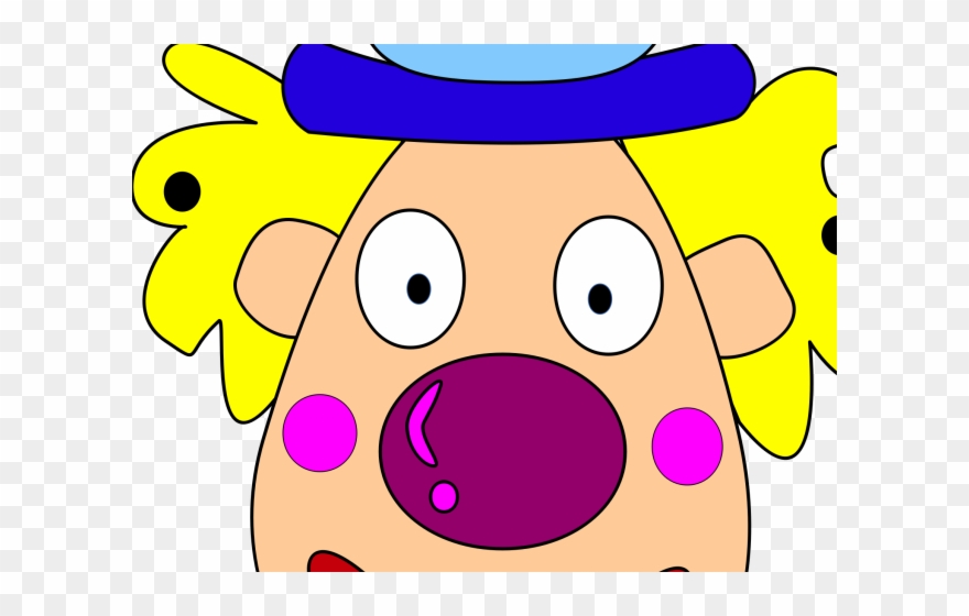 Clown Clipart Clown Head - Illustration - Png Download