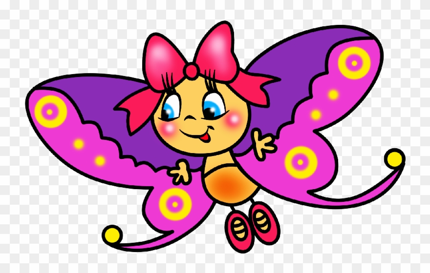 Mariposas Y Libélulas - Animadas Libelula Y Mariposa Clipart