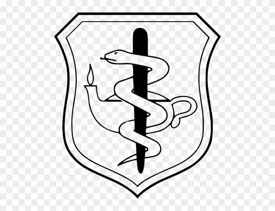 Medical Clip Art At Clker Com Vector - Air Force Medical Corps Badge - Png Download