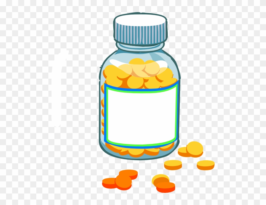 Transparent Background Pill Bottle Clipart - Png Download