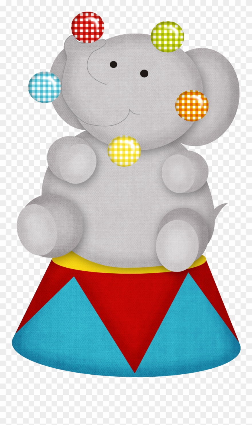 Circus Elephant Cliparts - Circo Palhaco - Png Download