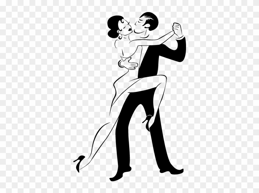 Bailarines De Tango Dibujos Clipart